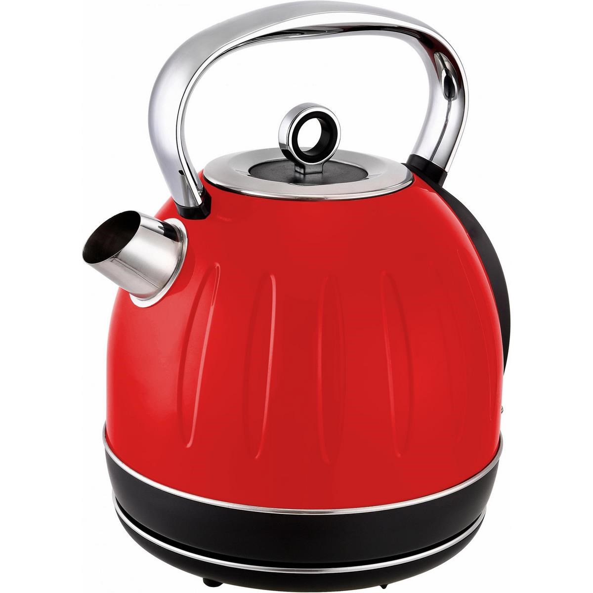 Kalorik JK 2500 R Rýchlovarná kanvica Retro, červená, 1,7 l