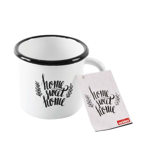 Orion kubek emaliowany Home sweet home, 0,4 l