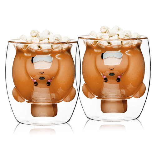 4Home Szklanka termiczna Hot&Cool Gentleman Bear 250 ml, 2 szt.