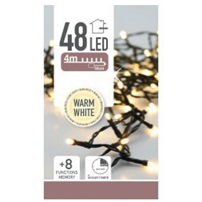Světelný vánoční řetěz Twinkle teplá bílá, 48 LED
