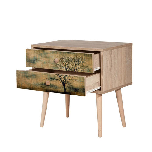 Măsuță de noptieră Two Sonoma Oak