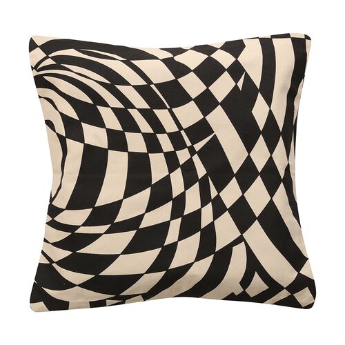 Dekokissenbezug Optic beige/schwarz, 45 x 45 cm