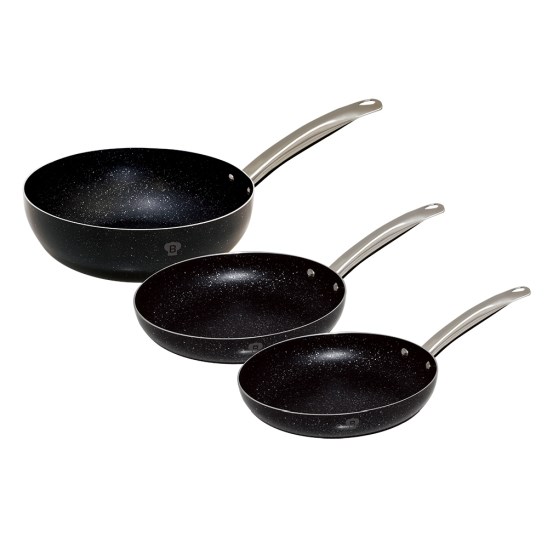 Blaumann 3-dielna sada panvíc s mramorovým povrchom Le Chef, WOK