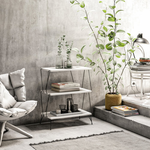 Beistelltisch Lazandos White