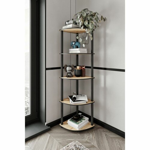 Regál Corner Oak, 5 polic