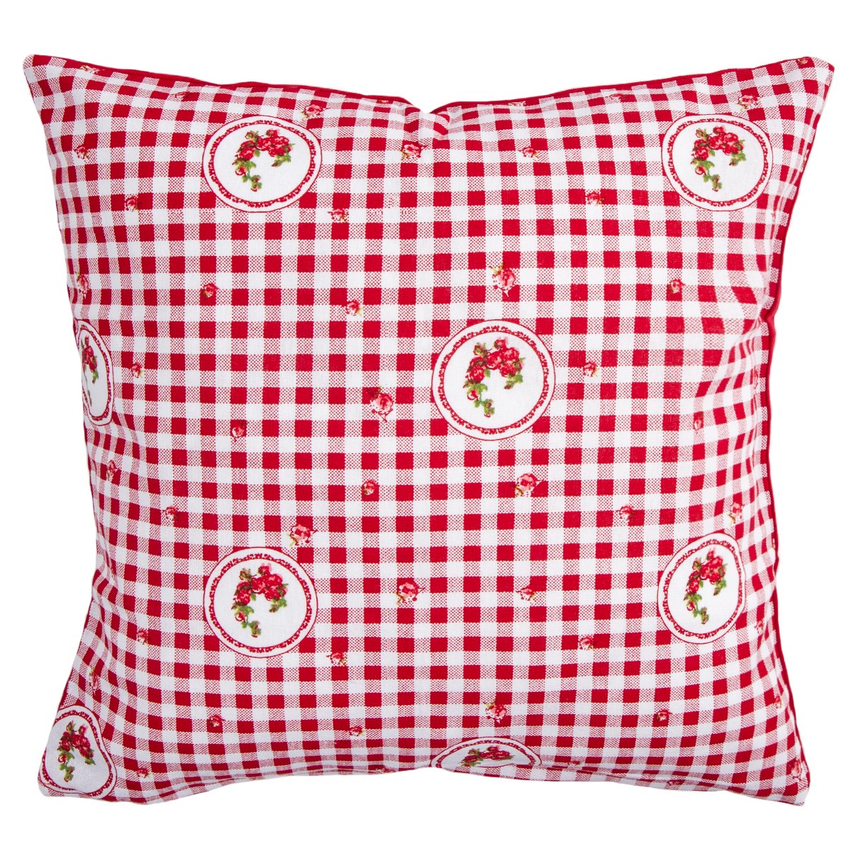 Trade Concept Obliečka na vankúšik Country kocka červená, 40 x 40 cm