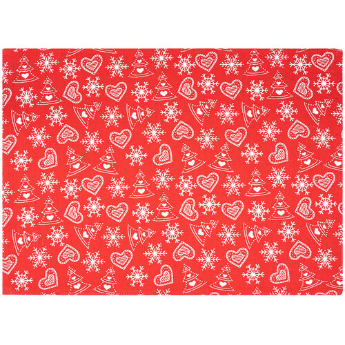 Tischset „Herzchen Rot“, 33 x 45 cm