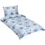 Lenjerie de pat din bumbac Bellatex albastru Meadow , 140 x 200 cm, 70 x 90 cm