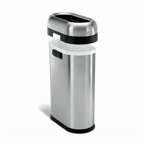 Coș de gunoi pentru spații comerciale Simplehuman 50 l, oțel inoxidabil