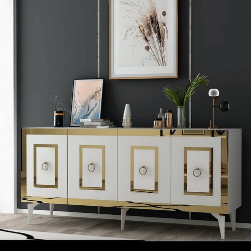 Schrank Karya White and Gold