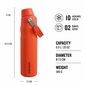 Stanley Aerolight IceFlow Sticlă de apă cu debitrapid 600 ml Tigerlily