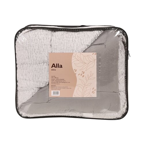 Alla takaró világosszürke, 150 x 200 cm