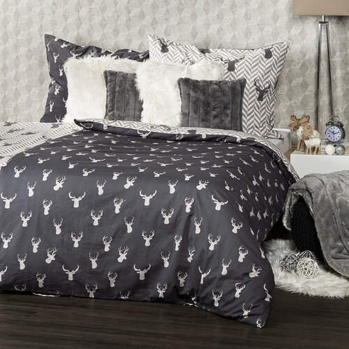 Lenjerie de pat din bumbac 4Home Reindeer, 140 x 220 cm, 70 x 90 cm