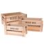 Набір дерев'яних ящиків Wood Box, 3 шт., натуральний