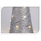 Świąteczny stożek druciany LED Metallico srebrny, 16,5 x 60 cm