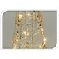 Svietiaci vianočný kužeľ Gold Diamond, 40 cm, 20 LED, teplá biela, časovač