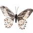 Dekorační Motýlek béžová, 20 cm