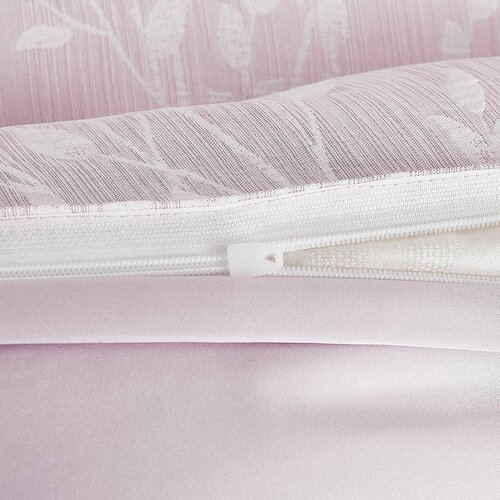 Жакардова постільна білизна Boston рожева, 140 x 200 см, 70 x 90 см