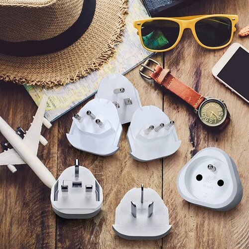 Solight PA20 Uniwersalny adapter podróżny, uziemiony
