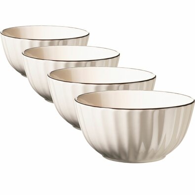 Mäser Set 4 skodelic OSITA – 12 cm, krem