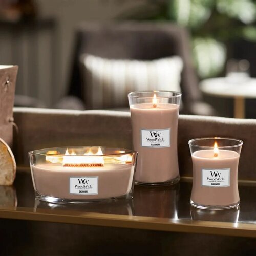 WoodWick Ароматична свічка у великій вазіCashmere, 609 г