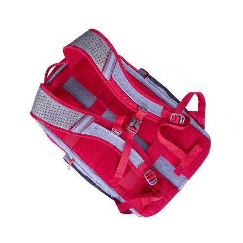 Riva Case 5225 Sportrucksack für Laptop 15,6", grau-rot, 20 l