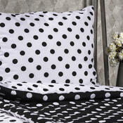 Lenjerie pat 1 pers. 4Home Buline negre, bumbac, 140 x 200 cm, 70 x 90 cm