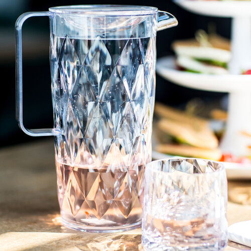 Koziol Džbán s 4 skodelicami CRYSTAL, 1,6 l