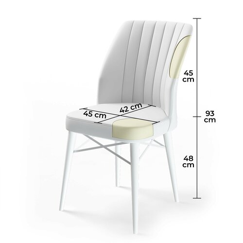 Flex Cappuccino és Brown étkezőszék szett, 6 db
