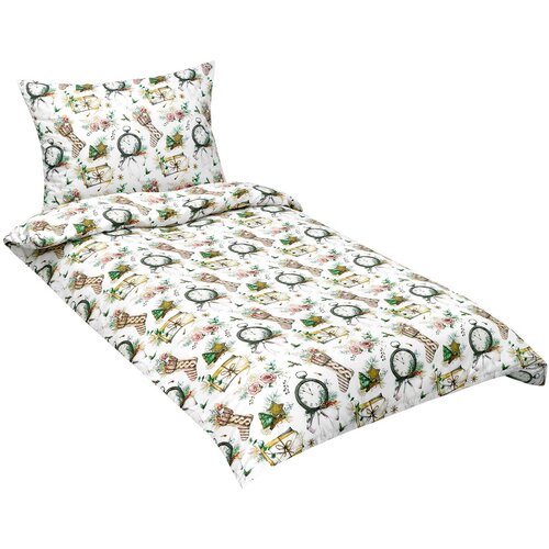 Bellatex Бавовняна постільна білизна Різдвяний час, 140 x 200 см, 70 x 90 см