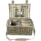 Coș picnic pentru 4 persoane Brown, 46 x 31x 21 cm