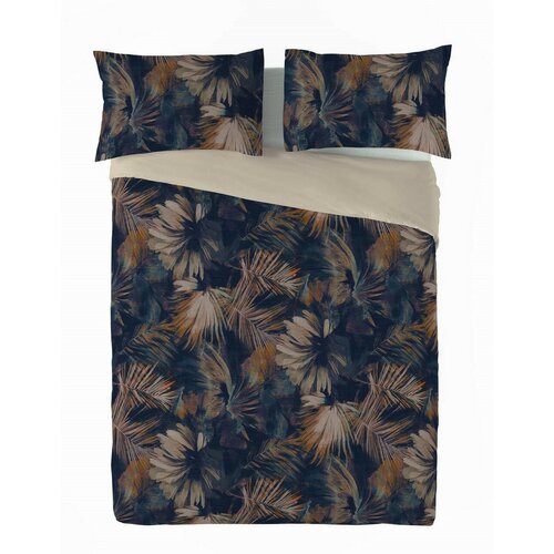 Vízlevelek pamut és len keverékből készült ágyneműhuzat, 160 x 200 cm, 2 db 70 x 80 cm