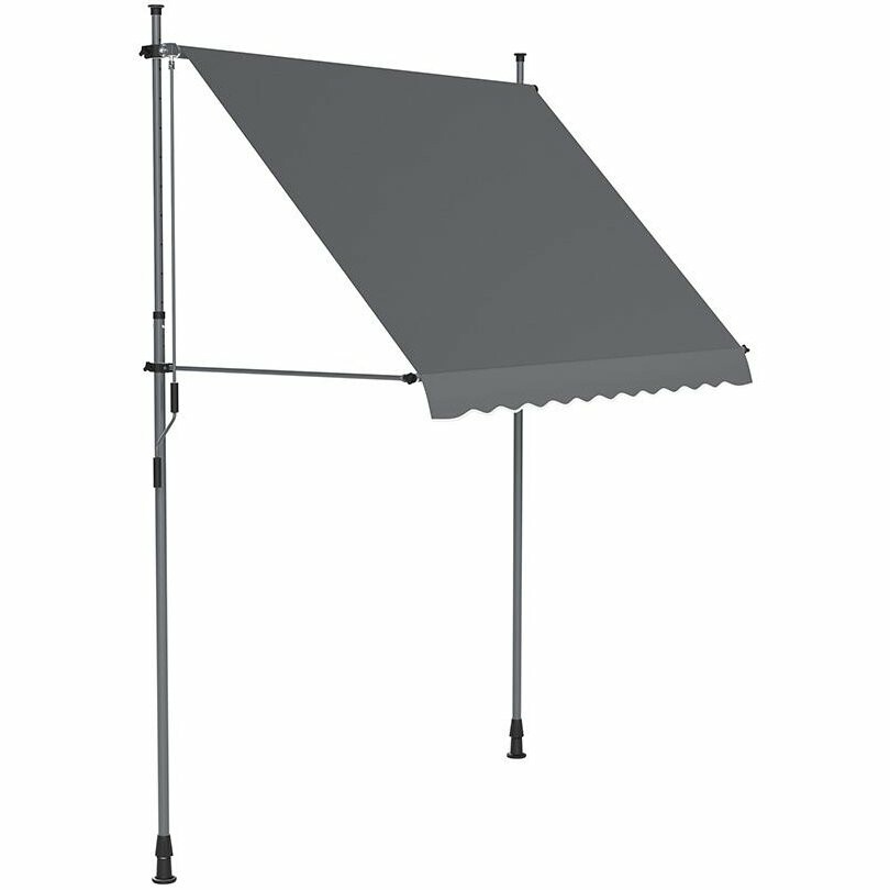Balkónová markíza Apollo 300 cm, sivá, 300 cm