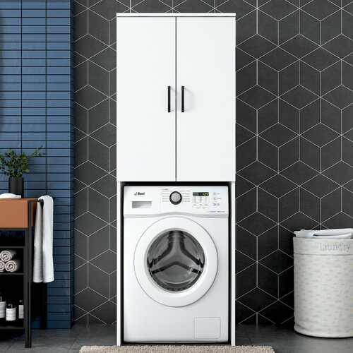 Waschmaschinenschrank Kamil White