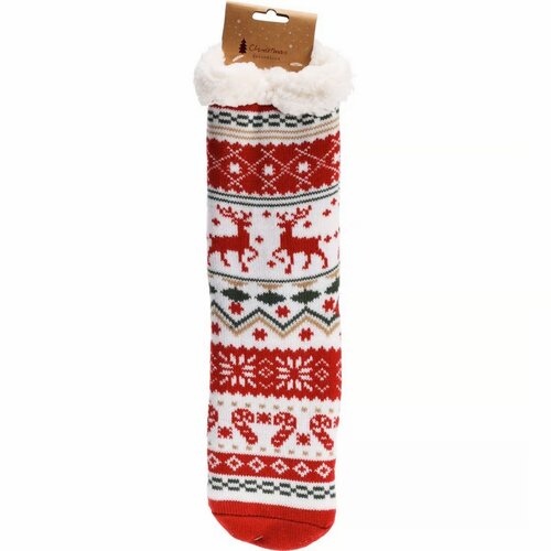 Șosete de Crăciun Christmas Reindeer, pentrufemei, mărime universală, 1 pereche