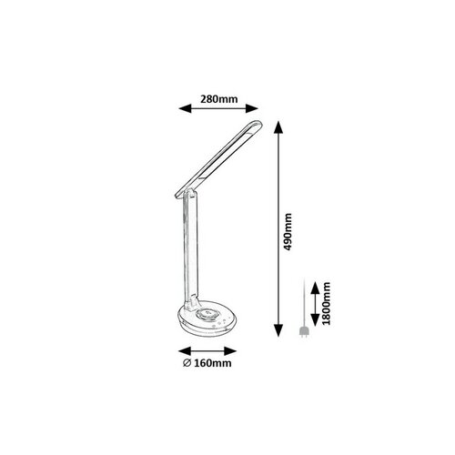 Rabalux 74226 smart lampa stołowa LED Jacey, czarny