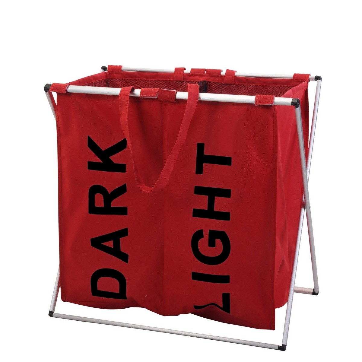 Kôš na svetlú a tmavú bielizeň so stojanom, červen