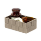 Compactor Úložný organizér do zásuvky M TEX, 18 x 12 x 7 cm, taupe