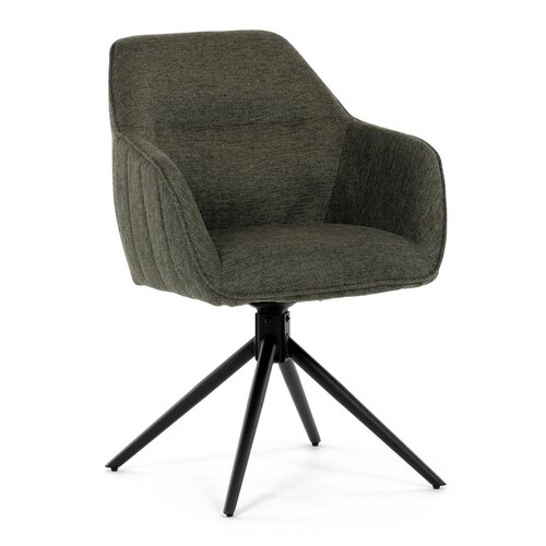 Zestaw krzeseł obiadowych z mechanizmem zwrotnymHC-536 GRN2, 2 szt.