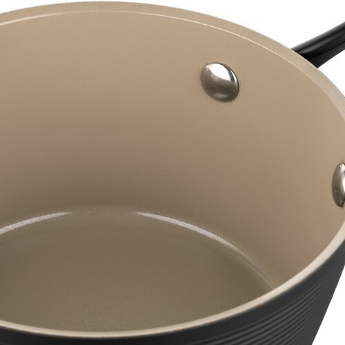 Florina Hliníkový rendlík Carina Black 1 l, 16 cm