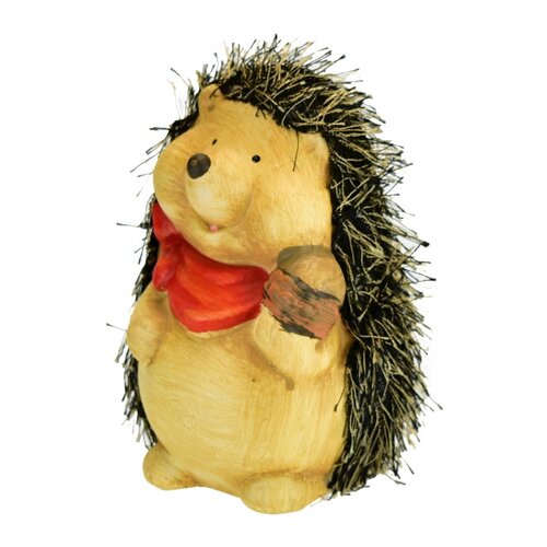 Keramična dekoracija Ježek s oříškem, 9 x 13 x 8,5cm