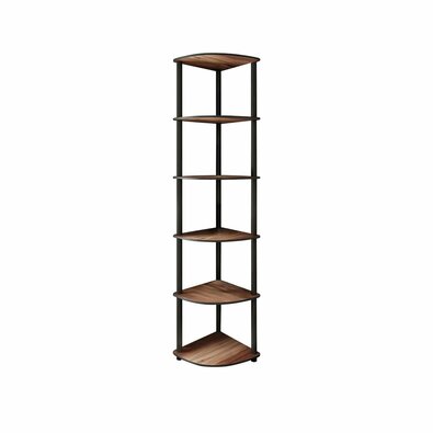 Regál Corner Walnut, 6 polic