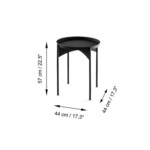 Măsuță auxiliară Simo Black