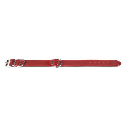 Tommi Fettleder Halsband Clyde Rot, 70 x 4 cm