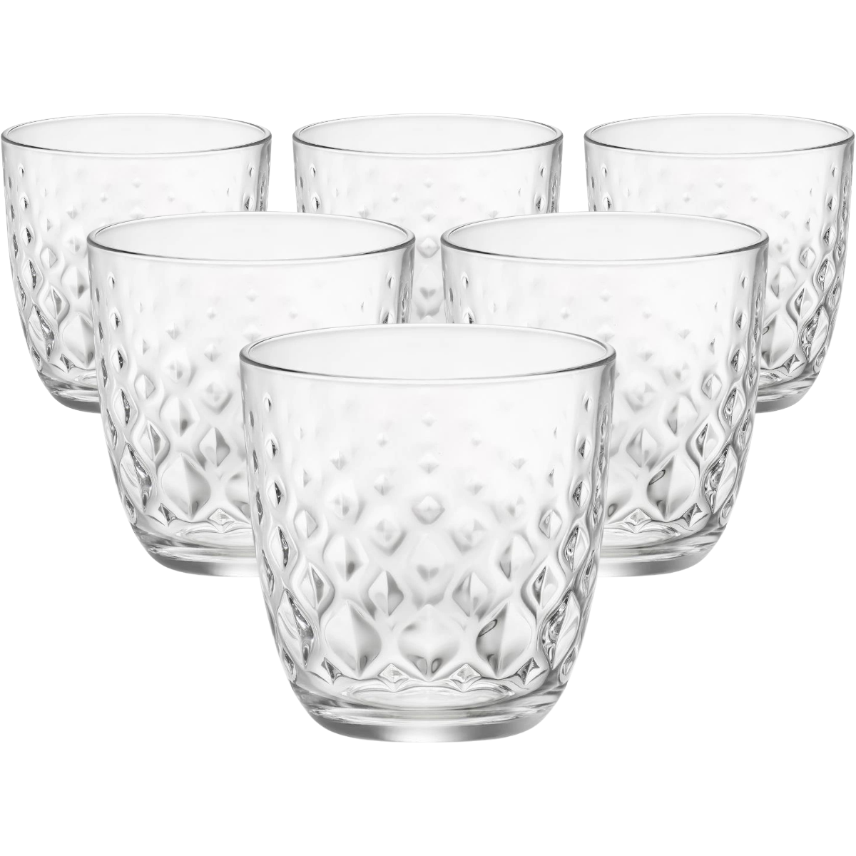 Bormioli Rocco 6-częściowy komplet szklanek Glit, 300 ml, 300 ml