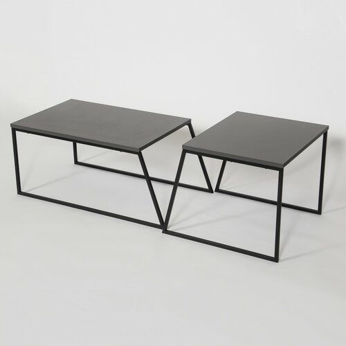 Zestaw stolików konferencyjnych Orta Black and Anthracite, 2 szt.