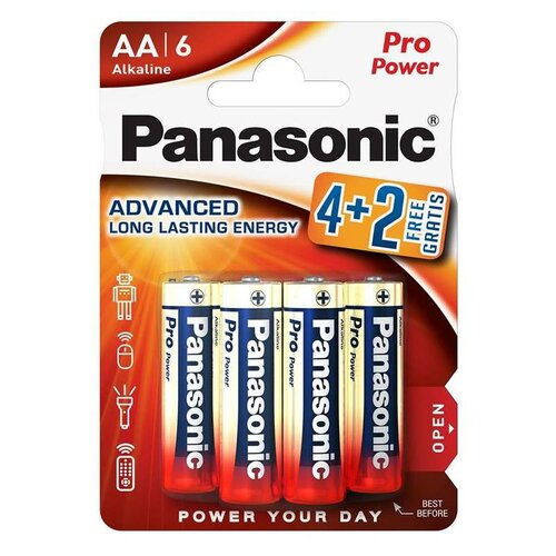 Panasonic Set de baterii LR6PPG/6BP 4+2F Pro PowerGold