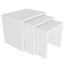 Odlagalna mizica Zariel White, 3 kos