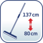Leifheit Wasserschieber Classic mit Teleskopstange 56421