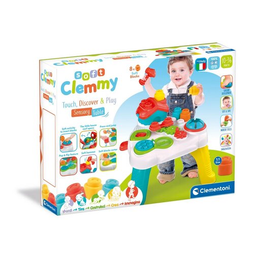 Clementoni Clemmy baby veselý hrací senzorický stolek